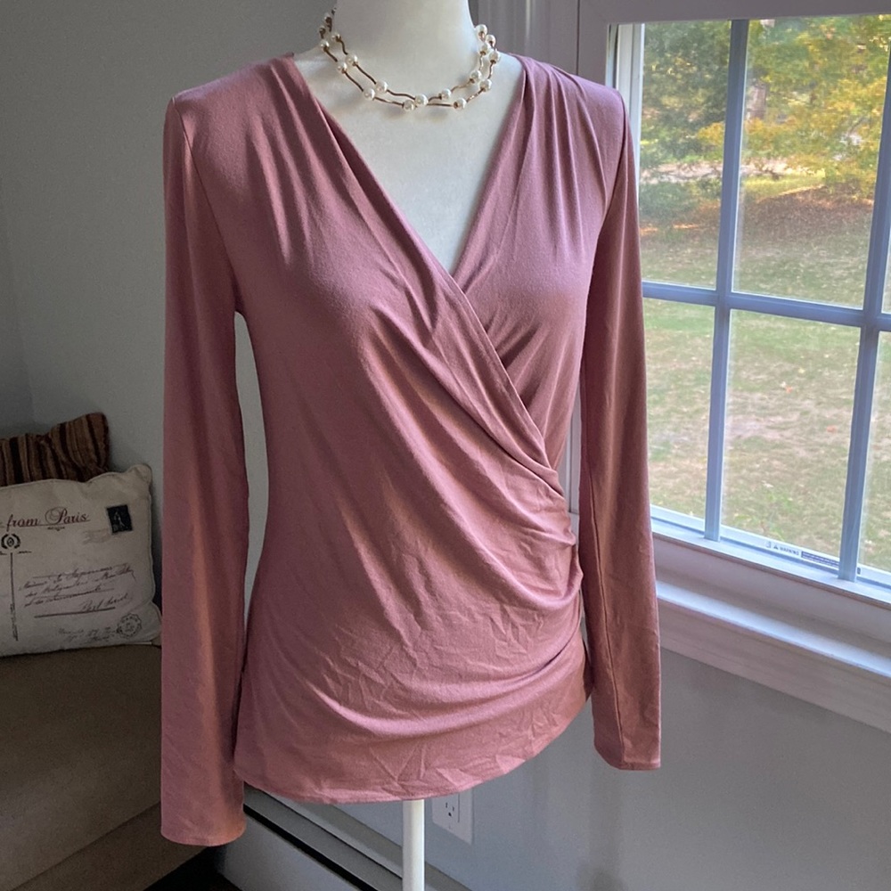 Long Sleeves Wrap Top